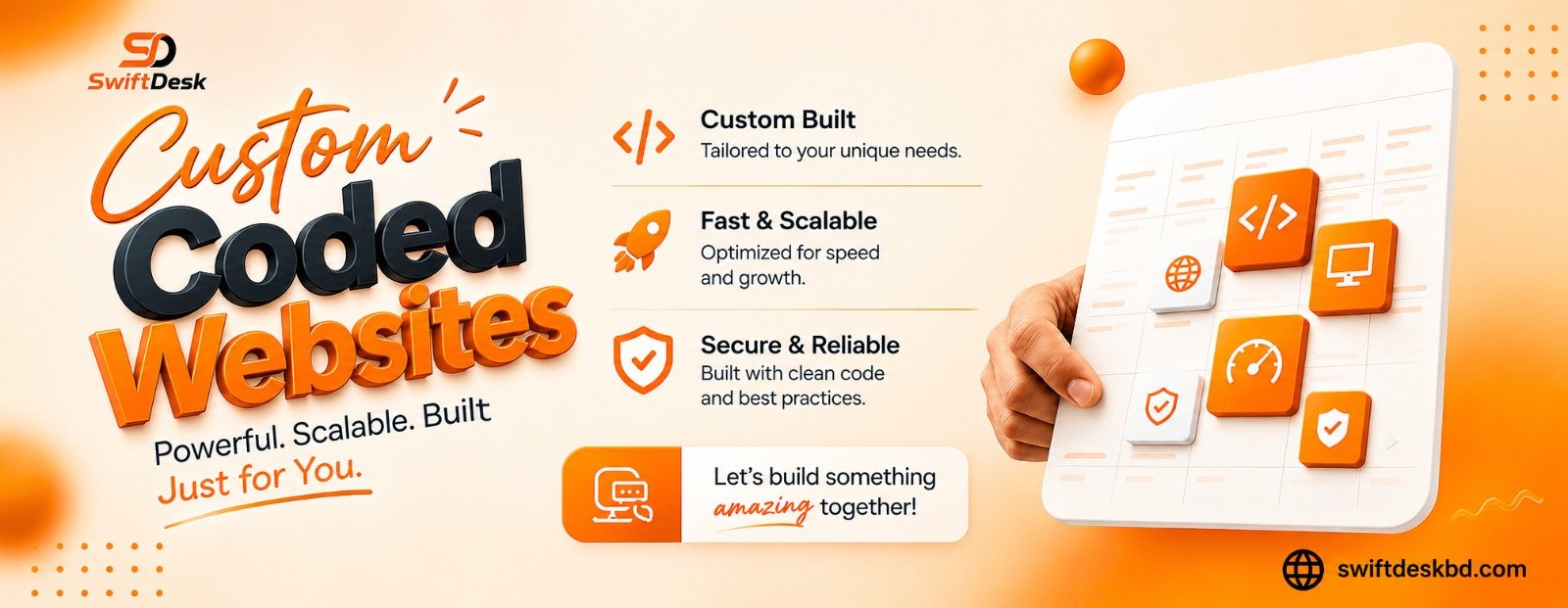 Custom Coded Website Development